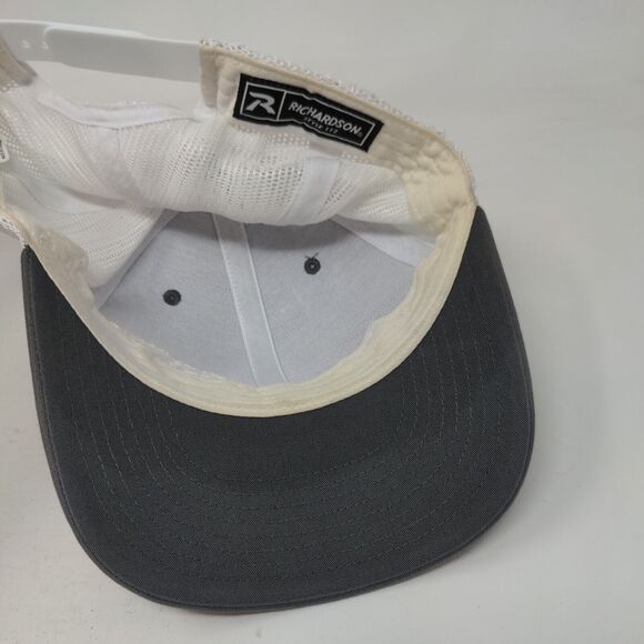 KW Snapback Mesh Back Trucker Hat Gray One Size Embroidered Richardson - Picture 7 of 10